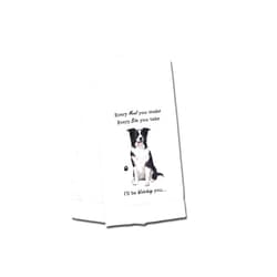 E&S Imports Border Collie Kitchen Towel - Soft Highly Absorbent - Border Collie Gifts - Dish Towels for Washing Dishes - Tea Towels - Reusable - Quick Drying - 100% Natural Cotton - Towels For Pet Lovers