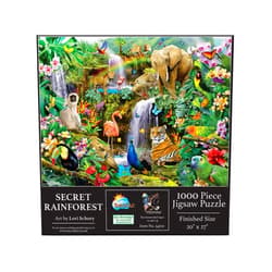 SUNSOUT INC - Secret Rainforest - 1000 pc Jigsaw Puzzle by Artist: Lori Schory - Finished Size 20