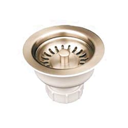 Whitehaus Collection Whitehaus RNW35L-PTR 3-1/2-Inch Basket Strainer for Deep Fireclay Applications, Pewter