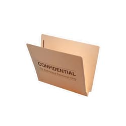 Ecom Folders 14 pt Manila Folders, Full Cut 2-Ply End Tab, Letter Size, Fastener Pos #1 & #3, 