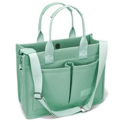 ZHMO Large Canvas Tote Bag for Women With Pockets,Laptop Crossbody Purses Everything Everyday Bag Handbags for Work Beach Gym