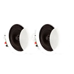 Theater Solutions TS50C in Ceiling Speakers Surround Sound Home Theater Pair, White, 5.25-Inch