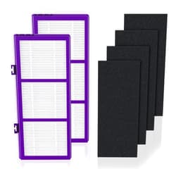 isinlive HAPF300AP Performance Plus Replacement Filter for Holmes AER1 HAPF300AP-U4 air Cleaner, 2 True HEPA+ 4 Carbon Pre Filters