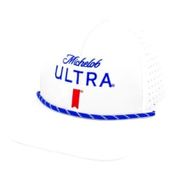 Brew City Michelob Ultra Logo White Colorway Rope Golf Club Hat