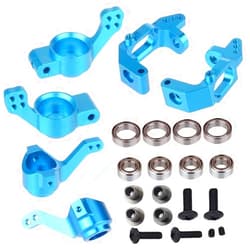 Share Goo ShareGoo Aluminum Steering Knuckle Hub Mount Upgrade 102010 102011 102012 Part Compatible with HSP Redcat Racing Lightning Volcano EPX Monster 1/10 RC Model Car Truck, Blue