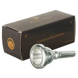 Cecilio Trombone Mouthpiece,12C, Silver Plated