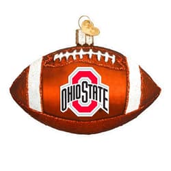 Old World Christmas Ohio State Buckeyes Glass Blown Ornaments for Christmas Tree Football
