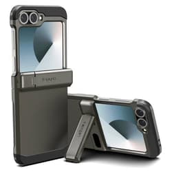 Spigen Tough Armor Pro Designed for Galaxy Z Flip 6 Case (2024) [Kickstand] - Gunmetal