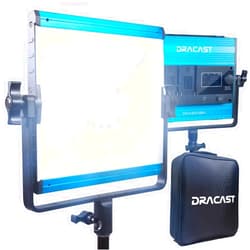 Dracast X Series LED500 - Daylight 5600K LED Video Light Panel | Bluetooth App Control | Dimmable 0-100% | CRI & TLCI 96+ | Dual NP-F Battery Plate | Studio & Portrait Photography | Live Streaming