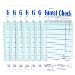 ZKKZOMA 7 Pack Server Note Pads,350 Total Tickets Guest Checks Books for Servers,Paper Checks,Restaurant Order Pad,Server Check Book for Waiter Waitress,Waitress Book