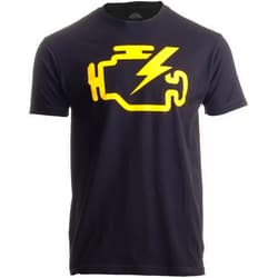 Ann Arbor T-shirt Co. Check Engine Light | Funny Mechanic Macanic Machanic Car Clothing Men T-Shirt