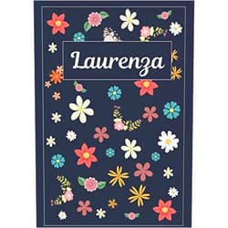 MyNameBooks Laurenza: Taccuino | Diario | Sketchbook | 120 pagine | A4 | Bianco | Idee regalo (Italian Edition)