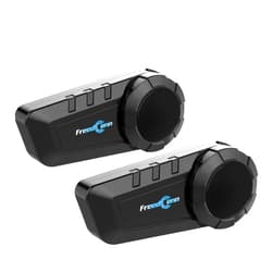 FreedConn KY PRO Motorcycle Helmet Bluetooth Headset, Motorcycle Communication Systems with CVC Noise Cancellation, Stereo Music, 6 Riders 0.75mi/1200m intercom, Dual Device Connection, IP65, 2 Pack