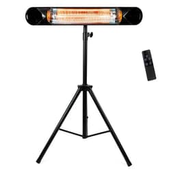 Briza Infrared Electric Patio Heater - Indoor/Outdoor Heater - Portable Wall/Garage Heater - 1500W - use with Stand - Mount to Ceiling/Wall)