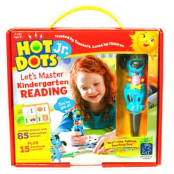 Educational Insights Hot Dots Jr. Let's Master Kindergarten Reading Set, Homeschool & Kindergarten Learn to Read Workbooks, 2 Books & Interactive Pen, 100 Reading Lessons, Ages 5+
