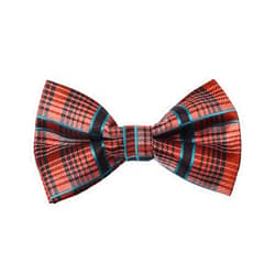 Dan Smith Orange Red Men Microfiber Bow Tie For Party Bowties 25.6