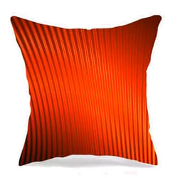 Staromem Pillow Cover Ardor Orange Fine Abstract Fire Foliage Deep Fishbone Amorphous Futuristic Pattern Aglow Generated Square Decorative Throw Pillows Cushion Cover for Bedroom Living Room 18 x 18 Inch
