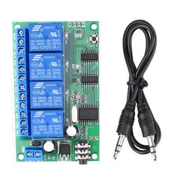 TOPINCN Decoder Relay Module AD22B04 12V 4 Channel DTMF Tone Phone Remote Controller PLC Switch Module