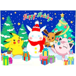 Buffalo Games - Pokemon- Pikachu Snowman - 100 Piece Jigsaw Puzzle for Families -Challenging Puzzle Perfect for Game Nights - Finished Size is 15.00 x 11.00