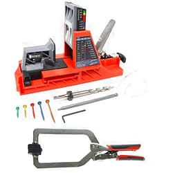 Armor Tool Auto Pocket Hole Jig & Armor-Tool 6 Inch Auto Adjust Multi Purpose Clamp