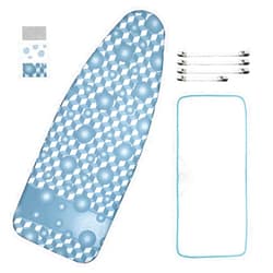 Dalykate Extra-Wide Ironing Board Cover and Pad Replacement with Scorch and Stain Resistant Thick Padding and Elasticized Edge 18