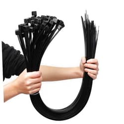 Komista Large Zip Ties 36 inch Black Extra Long Cable Ties Heavy Duty with 250 lbs Tensile Strength，Durable & Secure – Ideal for Industrial, Home, and DIY Uses (Black, 50 Pack)