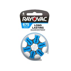 Rayovac - (6 Pack 675-6 1.45V 675 Hearing Aid Battery