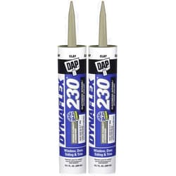 DAP 18416 Dynaflex 230 Premium Elastomeric Sealant, 10.1-Ounce, Clay, 10 Ounce- Pack of 2