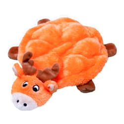 ZippyPaws Squeakie Crawler- No Stuffing Dog Toy to Keep Them Busy, for Small, Medium, & Large Dogs, Squeaky Pet Toy for Boredom, Unstuffed Chew Toy, Soft Plush Puppy Products, Moody The Moose- 12