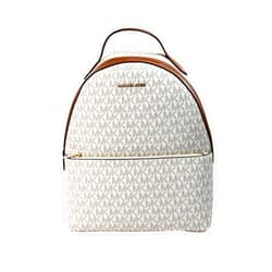 Michael Kors Sheila Medium Logo Backpack (Vanilla)