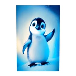 Worihut 5D Diamond Painting Kits for Adults, Penguin Full Drill Diamond Art with Diamonds, DIY Cross Stitch for Home Wall Decor Gifts 8x12 Inch