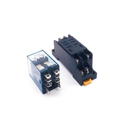 IHCNWSOP Parts & Spares Relay 1set LY2NJ HH62P Relay AC 220V 110V DC12V 24V 10A 8PIN DPDT Power Relay with Socket Base PTF08A (Size : OneColor)