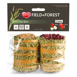 Kaytee Field+Forest Mini Hay Bales Apple and Rose 2 Pack 7 Ounces