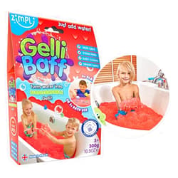 Zimpli Kids Gelli Baff Red from, 1 Bath Pack, Turn Water Into Colourful Goo, Children's Sensory and Bath Toy, Certified Biodegradable Gift, 300 g (Pack of 1)
