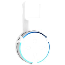 WALI Outlet Wall Mount, Holder Stand for Echo Dot 3rd Gen, Smart Home Speakers Plug Mount for Alexa with Cable Management, (AMM002-W), 1 Pack, White