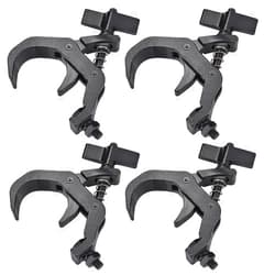 Eyeshot Truss Clamp Stage Lights Clamps Black, 4PCS HiLite Heavy Duty 330lb 1.57-2.36 Inch Premium Pro Clamp, Perfect Fit OD 40-60mm Pipe, Quick Release Truss Clamps for Moving Head Par Led lighting Fixtures