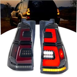 HCMOTIONZ HCmotion LED Tail Lights For Toyota 4Runner 4th GEN 2003-2009,Tail Lamp Assembly with Start Up Animation,Full LED with Sequential Turn Signal