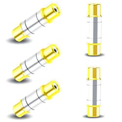 Lkelyonewy Rca Female to Female Coupler Audio Video Gold Adapter Component Connector Gold Plated for Amplifier, Subwoofer,Rca Cable Lkelyonwey®