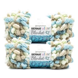 Bernat Alize Blanket Sprouts Yarn - 2 Pack of 180g/6.4 oz - 100% Polyester - #7 Jumbo - 18 Yards - Chunky Yarn for Hand Knitting/Crochet