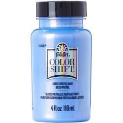 FolkArt Acrylic Premium Metallic Finish Paint, Perfect for Easy to Apply DIY Arts and Crafts, 49915 Color Shift PASTL BLU, 4 Fl Oz (Pack of 1), Blue Pastel
