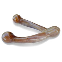 Pet Qwerks Wishbone BarkBone - Nylon Chew Toy for Aggressive Chewers - Bacon Flavor - 5.38
