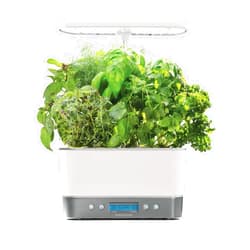 AeroGarden Harvest Elite Indoor Garden Hydroponic System with LED Grow Light and Herb Kit, Holds up to 6 Pods, White