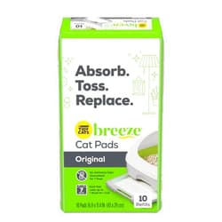 Purina Tidy Cats Breeze Cat Pad Refills, Clean & Easy Disposable Cat Pads for Breeze Litter System, Controls Odors, 10 Cat Pad Refills/Pack, 40 Total Count (Pack of 4)