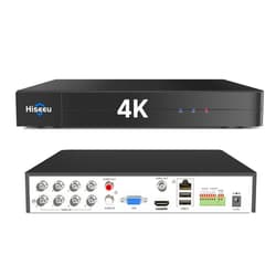 Hiseeu 4K 8 Channel DVR Security Digital Video Recorder Advanced 8MP DVR with Person Vehicle Detection for CCTV Security Camera,AHD/TVI/CVI/CVBS/IPC,Remote Access,No Monthly Fee,No Hard Drive