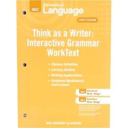 By Judith L. Irwin (Author), Lee Odell (Author), Richard Vacca (Author), Renee Hobbs (Author), John Warriner (Author) & 2 more 2009 Holt Elements of Language: Think as a Writer, Course One