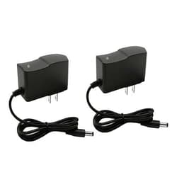 MTYTOT 2PCS 5 Volt 2A DC Power Supply Adapter 4.6ft DC 5V Power Cord 110-240V AC to DC 5V /2Amp 1A Power Adapter 5.5x2.5mm Plug for 5V Camera Monitor TV Box（Pack of 2）
