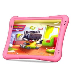 PRITOM 10 inch Kids Tablet Android 12 Tabletas 32GB, Quad-Core, 6000mAh, Large HD IPS Display, WiFi 6, Dual Camera, Bluetooth, Toddler Tablet for Kids Age 3+, Pink