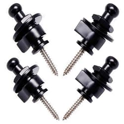 Wolfride 4 PCS Guitar Strap Locks and Buttons Security Quick Release Straplocks Strap Parts