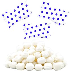 Fruidles Big Dots Buttermints, Mint Candies, After Dinner Mints, Fat-Free, Kosher Certified, Individually Wrapped (Royal Blue, 110 Pieces)