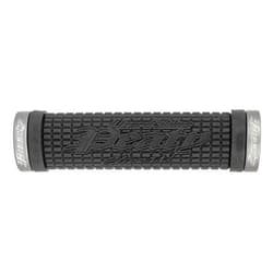 Lizard Skins Peaty Lock On Grips - Black w/Graphite Clamp, 1 Pair